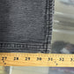 Vintage 90's Levi's 501 Striped Grey Denim Jeans Made in USA Size 28x31