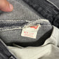 Vintage 90's Levi's 501 Striped Grey Denim Jeans Made in USA Size 28x31