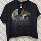 Vintage Harley Davidson Cropped Distressed Black Biker Tee Size XL