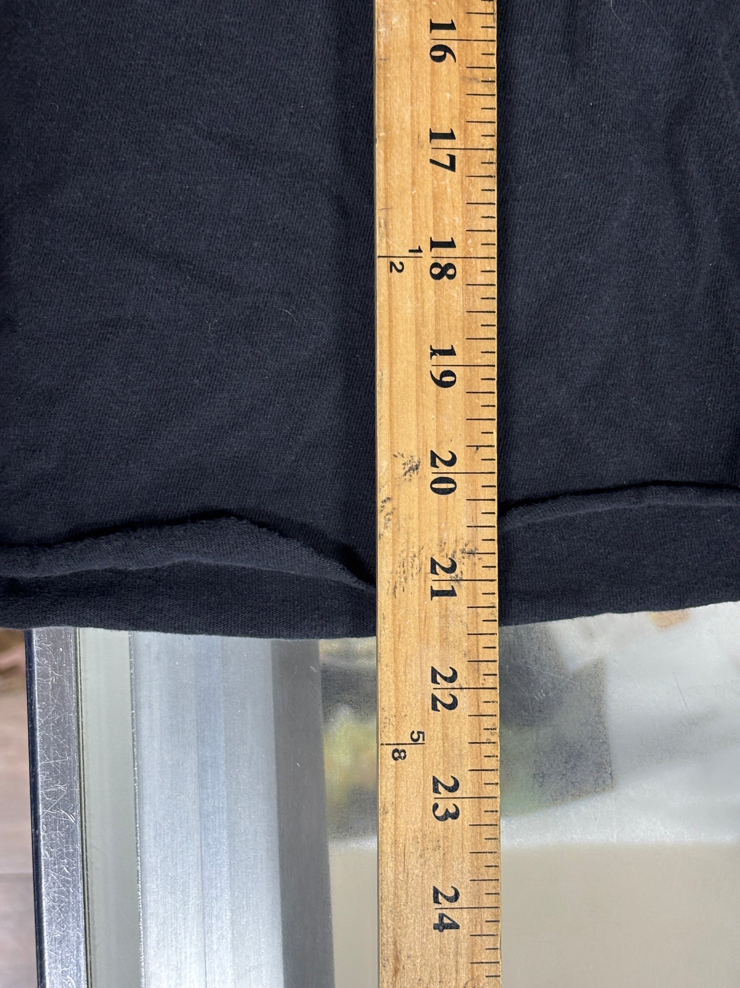 Vintage Harley Davidson Cropped Distressed Black Biker Tee Size XL