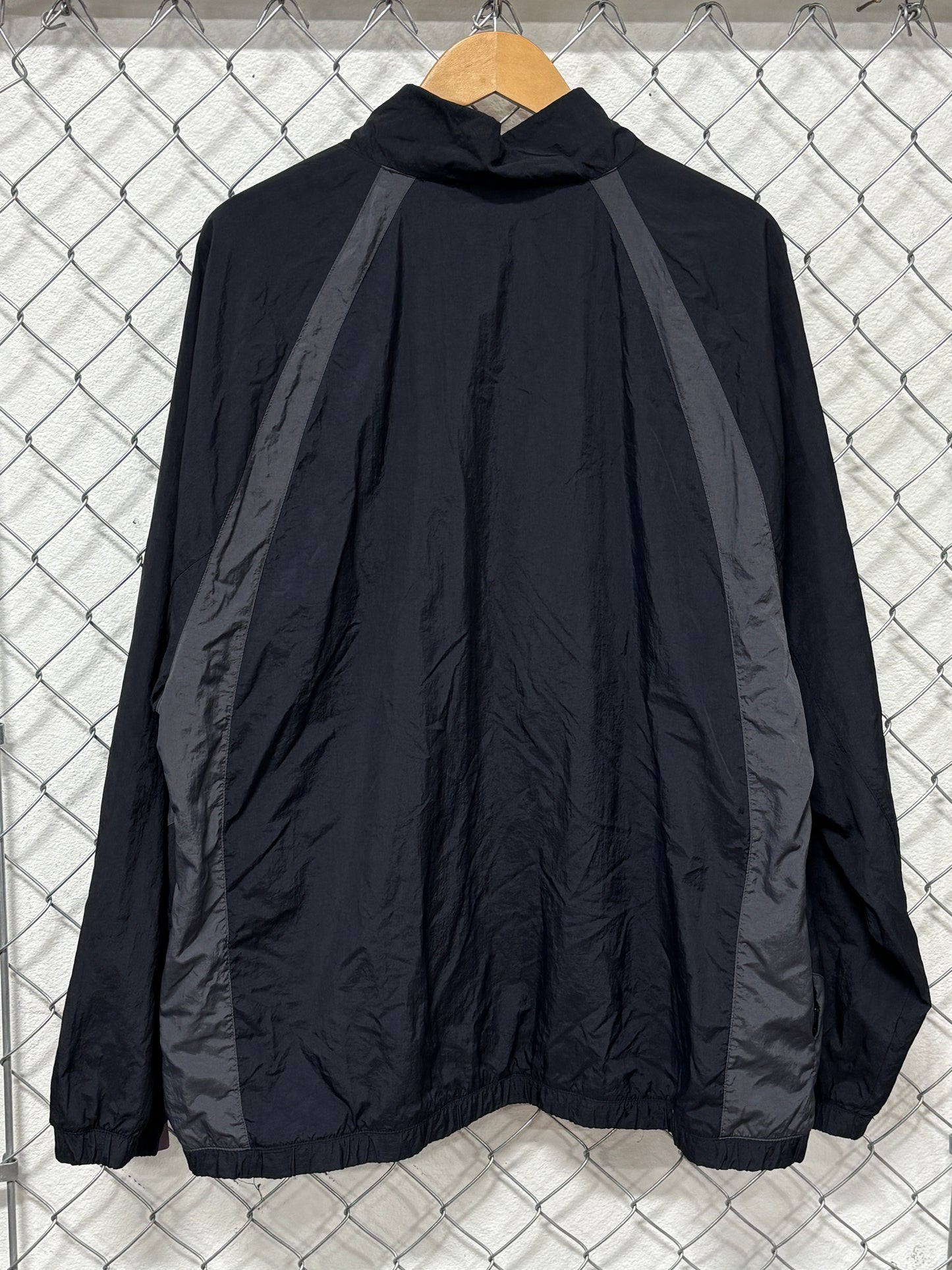 Jordan Brand Triple Black Jumpman Logo Windbreaker Jacket Size XXL