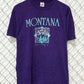 Vintage 90's Montana Big Sky Purple Nature Tee Size Large