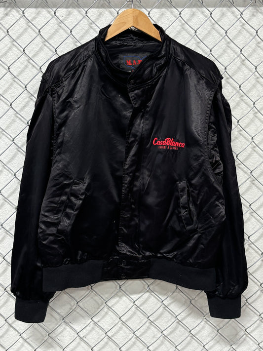 Vintage 90's Mesquite Nevada Casablanca Casino Satin Jacket Size XL