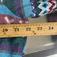 Vintage Aztec Style Western Button Up Long Sleeve Shirt Size Large