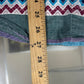 Vintage Aztec Style Western Button Up Long Sleeve Shirt Size Large