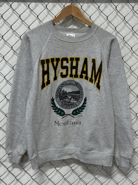 Vintage 90's Hysham Montana Grey Sweater Size Large