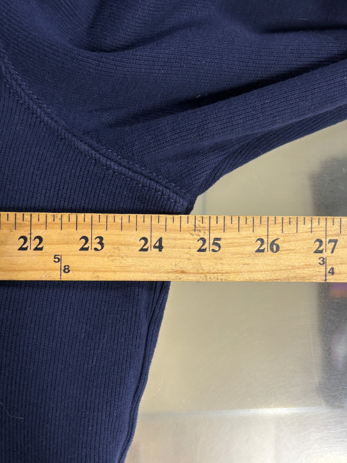 Vintage Polo Ralph Lauren Navy Blue Quarter Zip Sweater Size Large