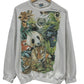 Vintage 90's Tultex Columbus Zoo Animal Collage Nature Sweater Size Large