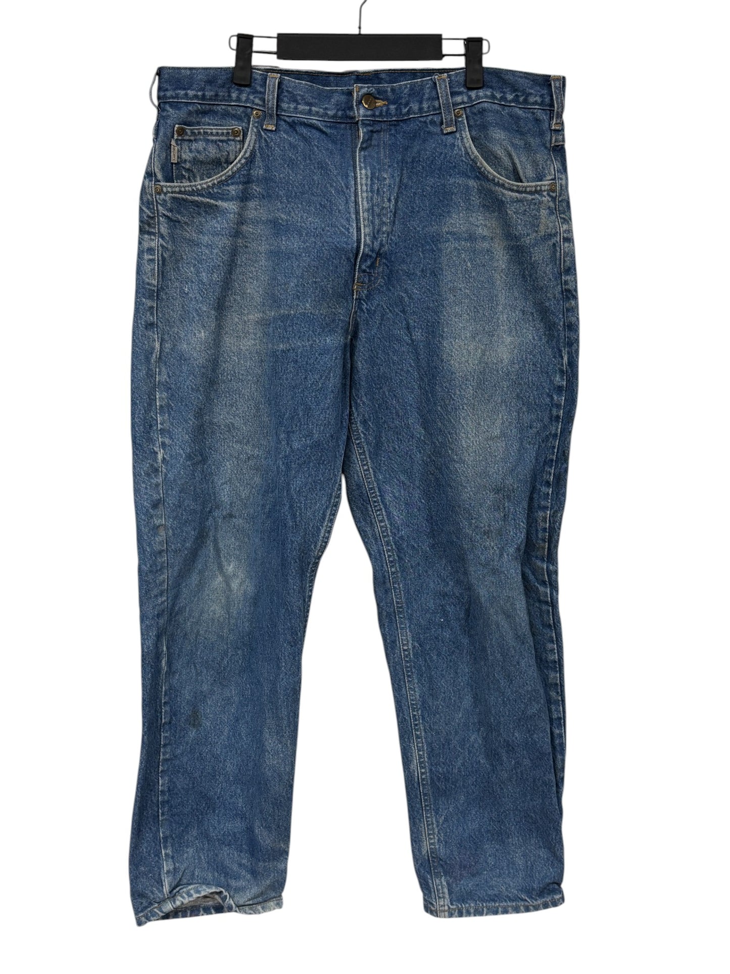Carhartt Navy Blue Relaxed Fit Denim Jeans Size 38x30