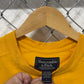 Vintage Y2K Abercrombie and Fitch Yellow Graphic Tee Size Large