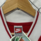 Vintage 90's Nike Warm Up Red White Shooting Shirt Size XL Tall