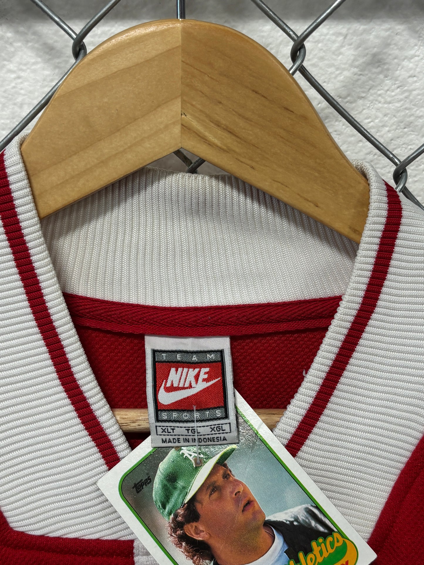 Vintage 90's Nike Warm Up Red White Shooting Shirt Size XL Tall