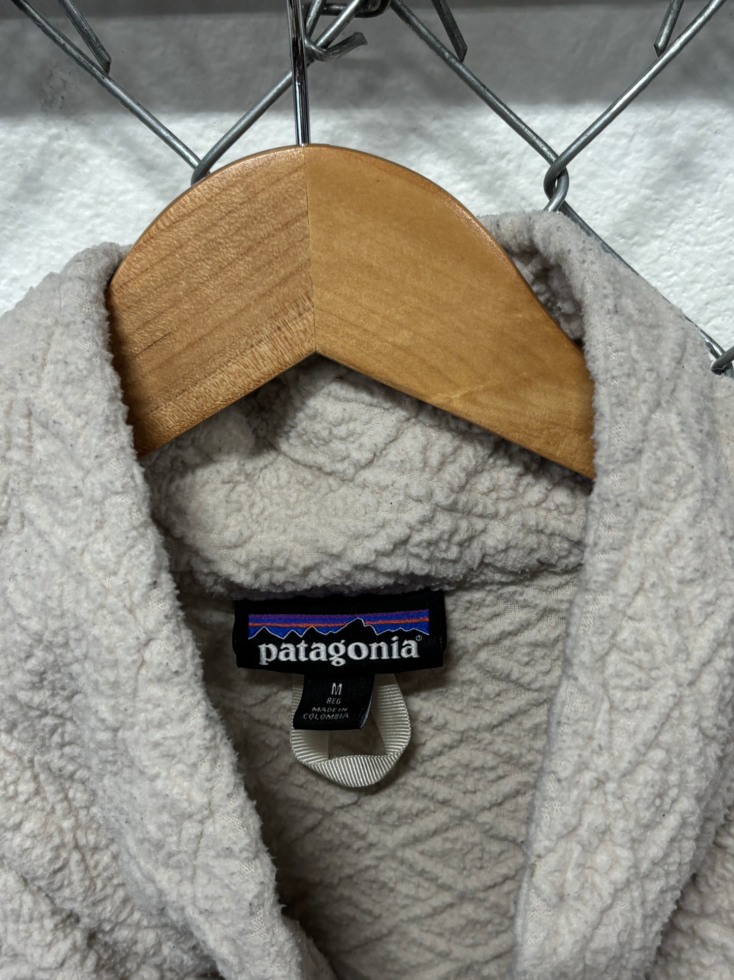 Patagonia Women's Diamond Capra Fleece Zip Up Sweater Size Medium