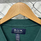 Vintage 90's Bum Equipment University Crest Green Sweater Size Large