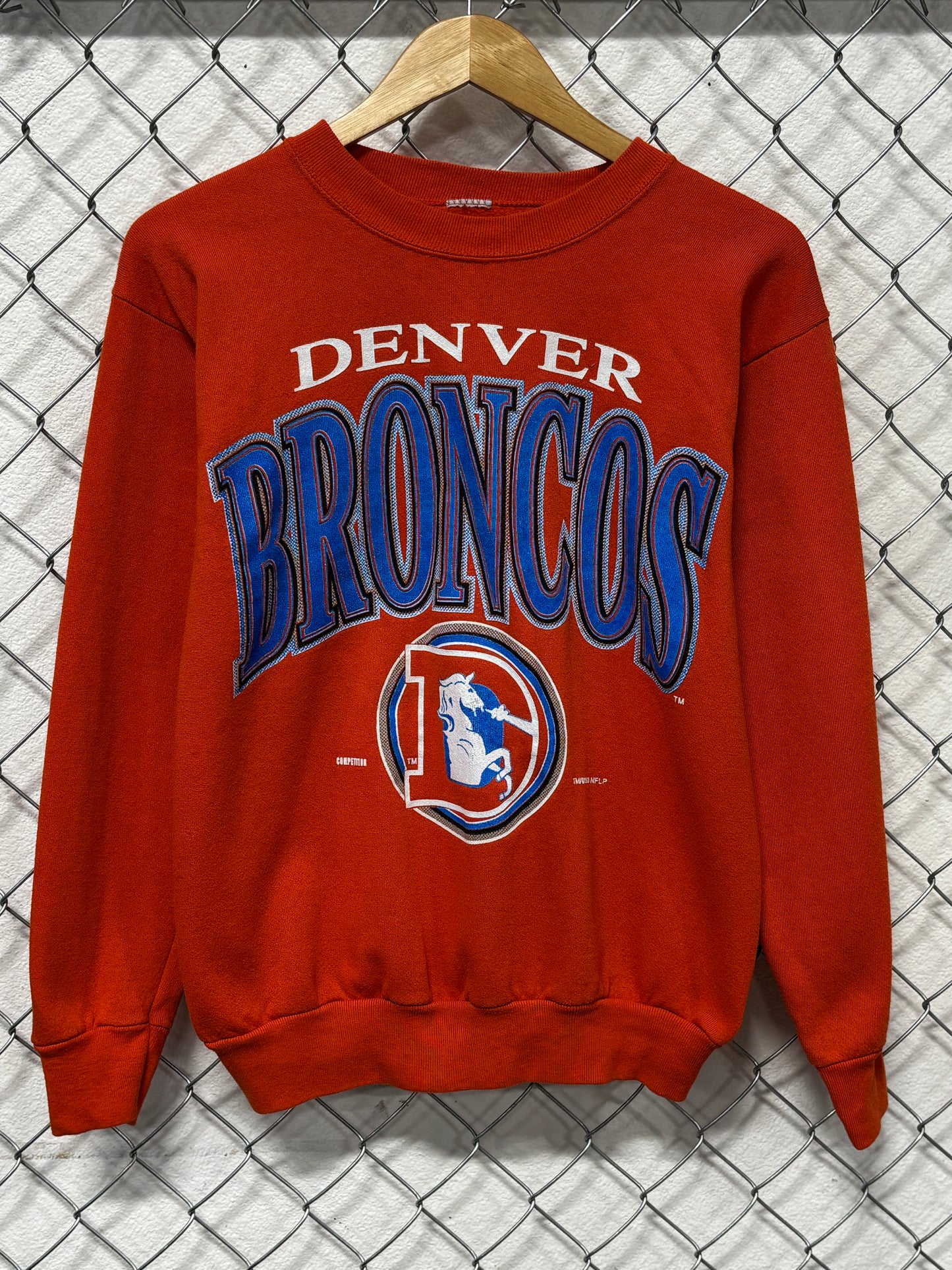 Vintage 90's Denver Broncos Old NFL Logo Sweater Size Medium