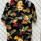 Vintage 90's Hawaiian Vacation Classic Car Button Up Shirt Size XL