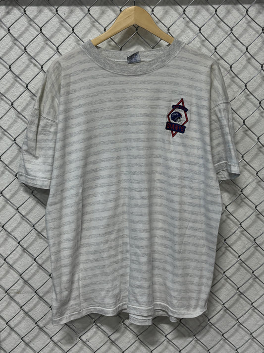 Vintage 90's Salem Sportswear NY Giants NFL Striped Graphic Tee Size XL