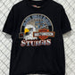 Vintage 90's Harley Davidson Sturgis 55th Anniversary Biker Tee Size Large