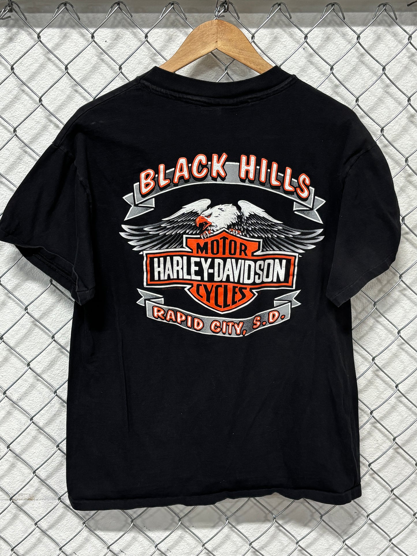 Vintage 90's Harley Davidson Sturgis 55th Anniversary Biker Tee Size Large