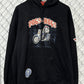Vintage Big Dogs Dogs on Hogs Biker Black Hoodie Size XL