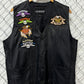 Vintage Harley Davidson Sturgis Leather Biker Vest Patches Size XL