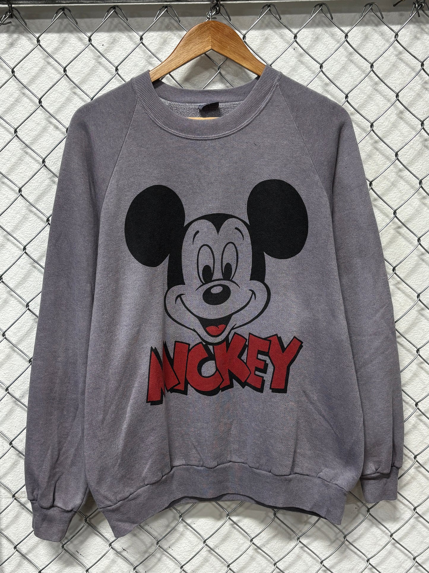 Vintage 90's Disney Mickey Mouse Cartoon Hand Dyed Sweater Size XL