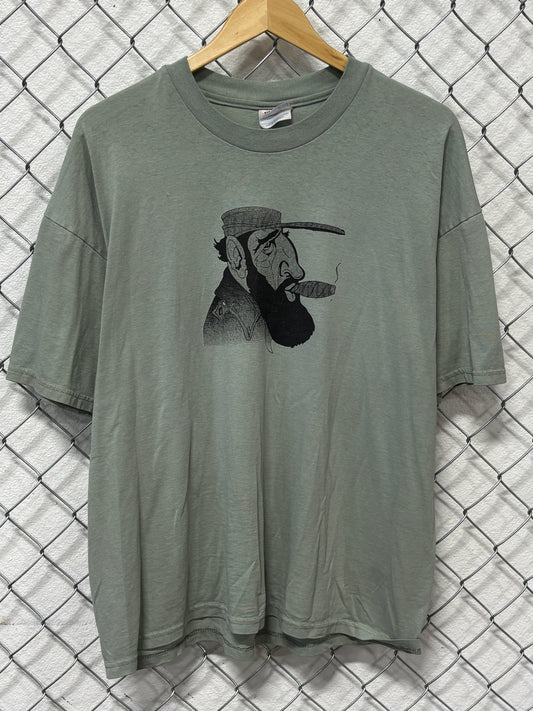 Vintage 90's Castro's Back Room Cigar Lounge Graphic Tee Size XL