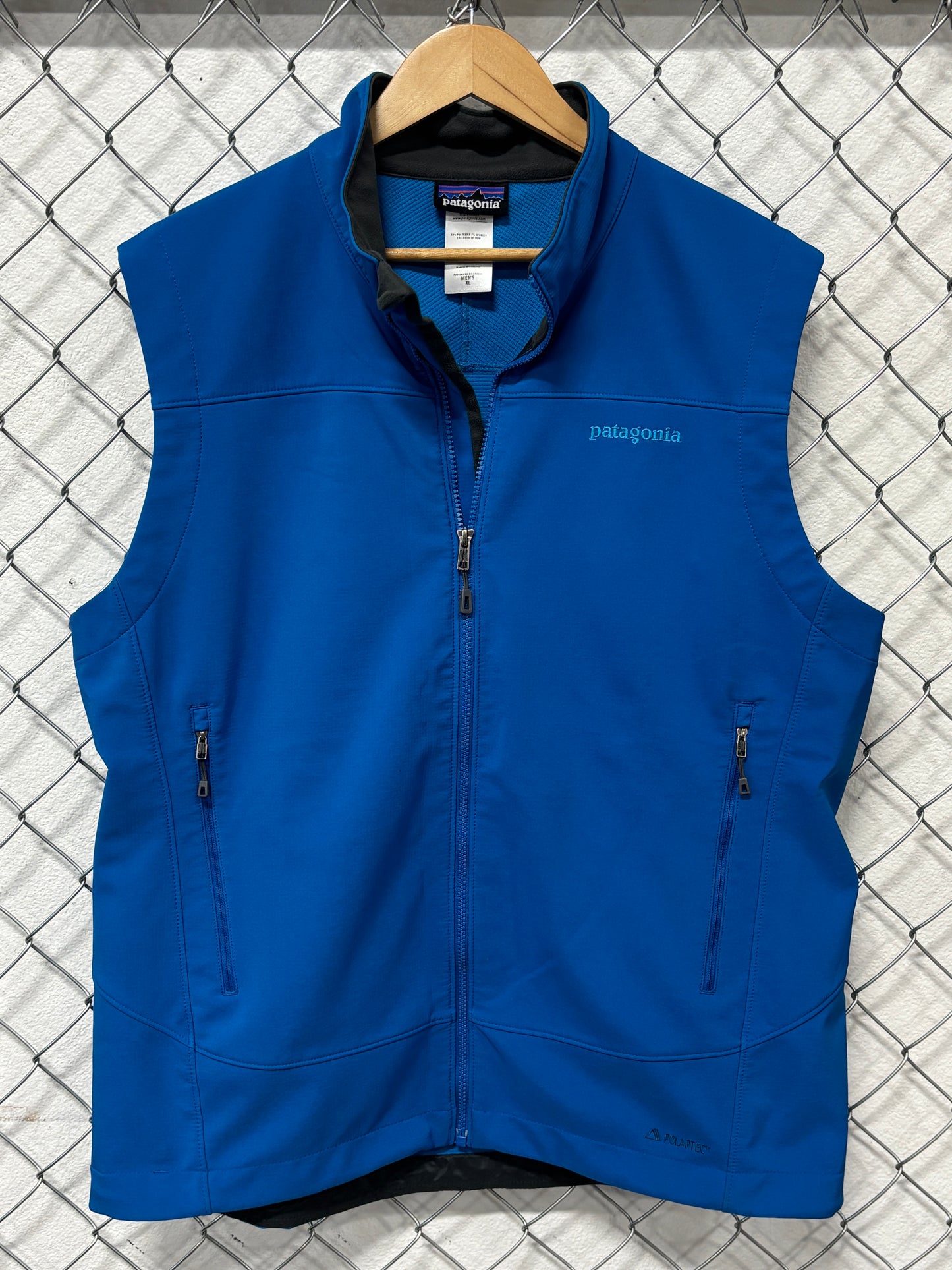 Patagonia Blue Shell Zip Up Vest Size XL