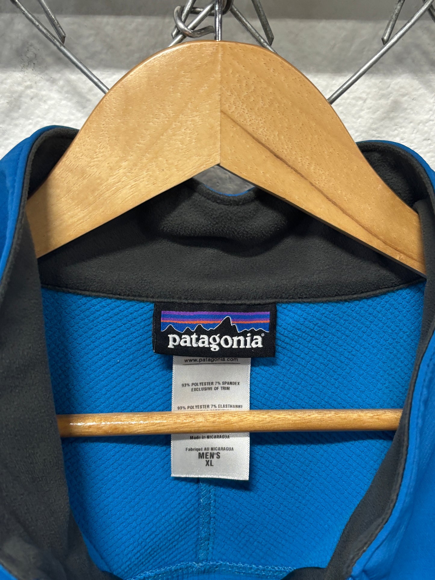 Patagonia Blue Shell Zip Up Vest Size XL