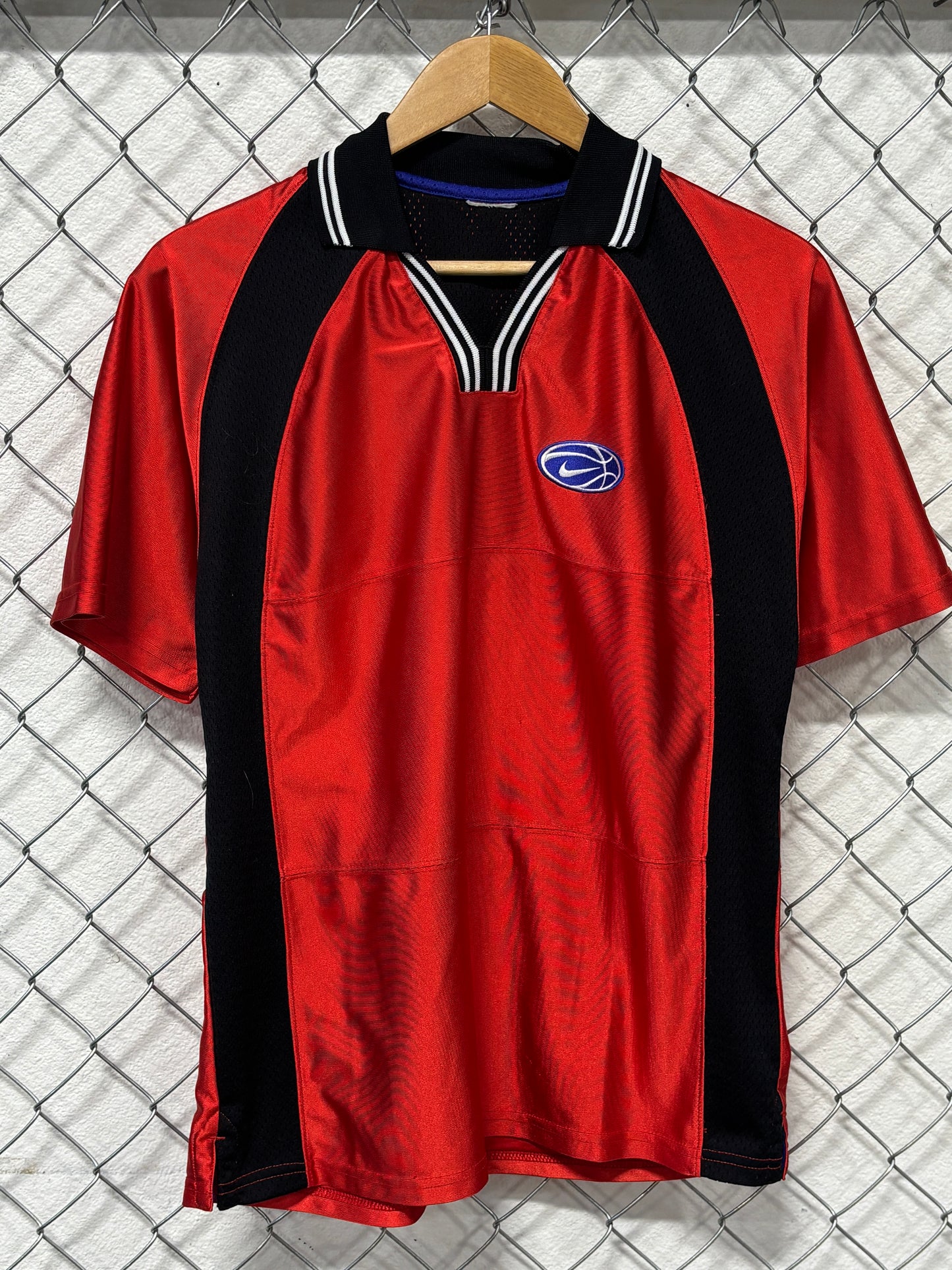 Vintage Nike Soccer Style Red Shirt Size Large