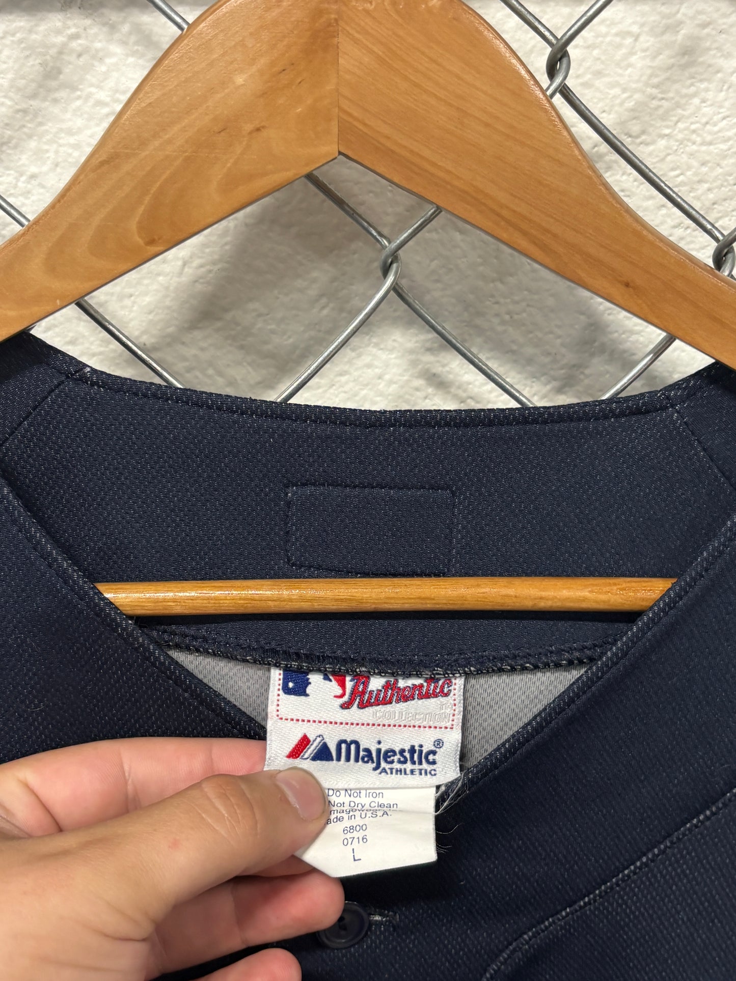 Majestic Tampa Bay Rays Baseball Jersey Size Large