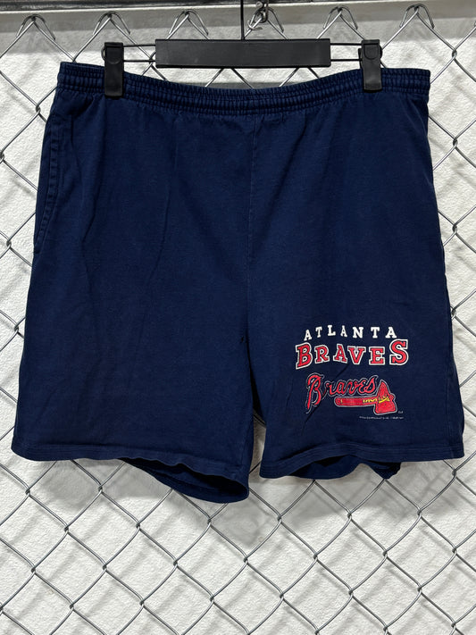 Vintage 90's Hanes Atlanta Braves Sweat Shorts Size Small