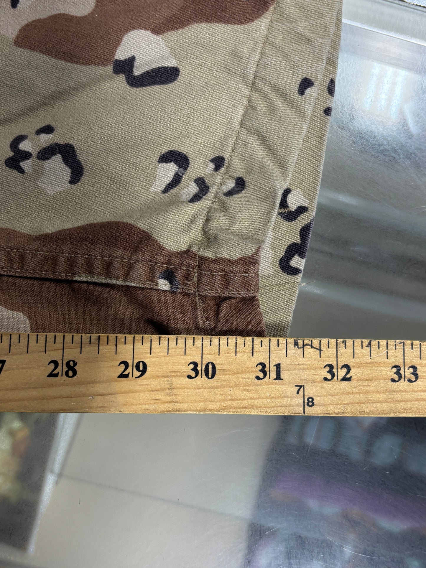Military Desert Chip Camo Cargo Pants Size 34x31