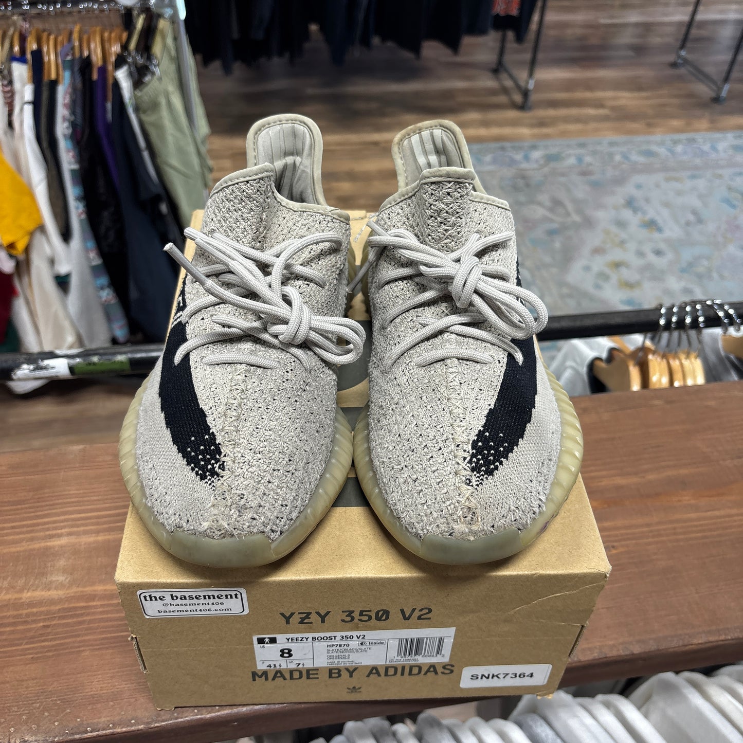 Yeezy 350 v2 'Slate' Size 8