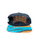 Vintage 90's Zubaz Miami Dolphins Spellout Black Snapback Hat