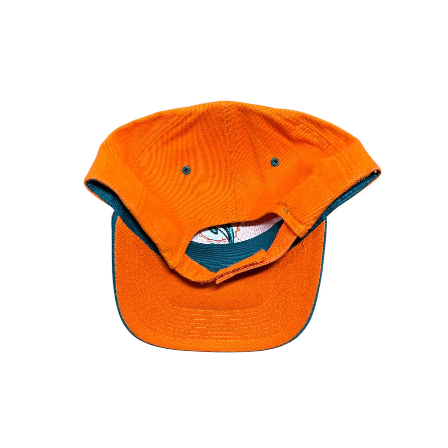 Vintage 90's Miami Dolphins Orange NFL Logo Hat