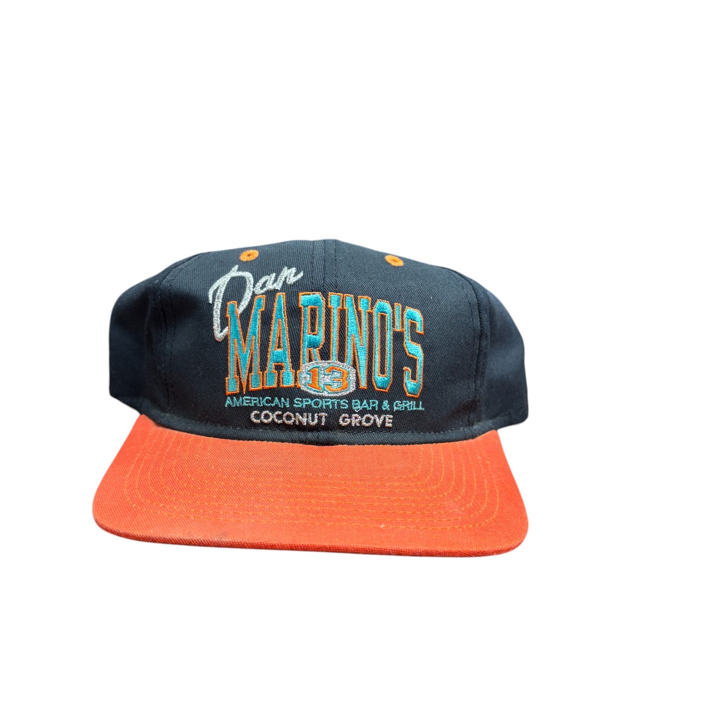 Vintage 90's Dan Marinos Miami Dolphins Sports Bar Snapback Hat