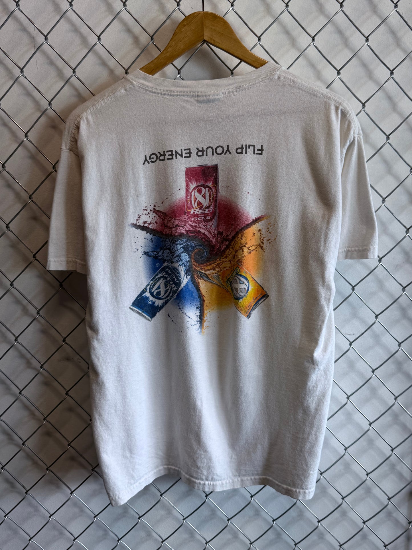 Y2K 180 Energy Drink Promo Graphic Tee Size Large