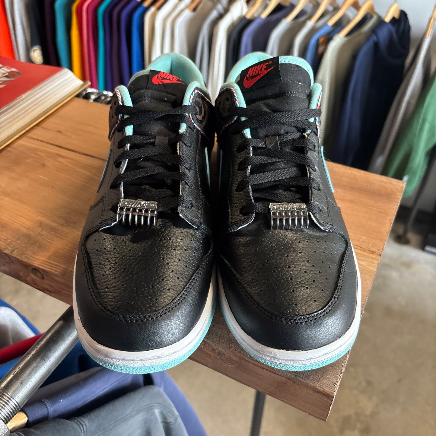 Nike Dunk Low 'Barbershop Black' Size 14
