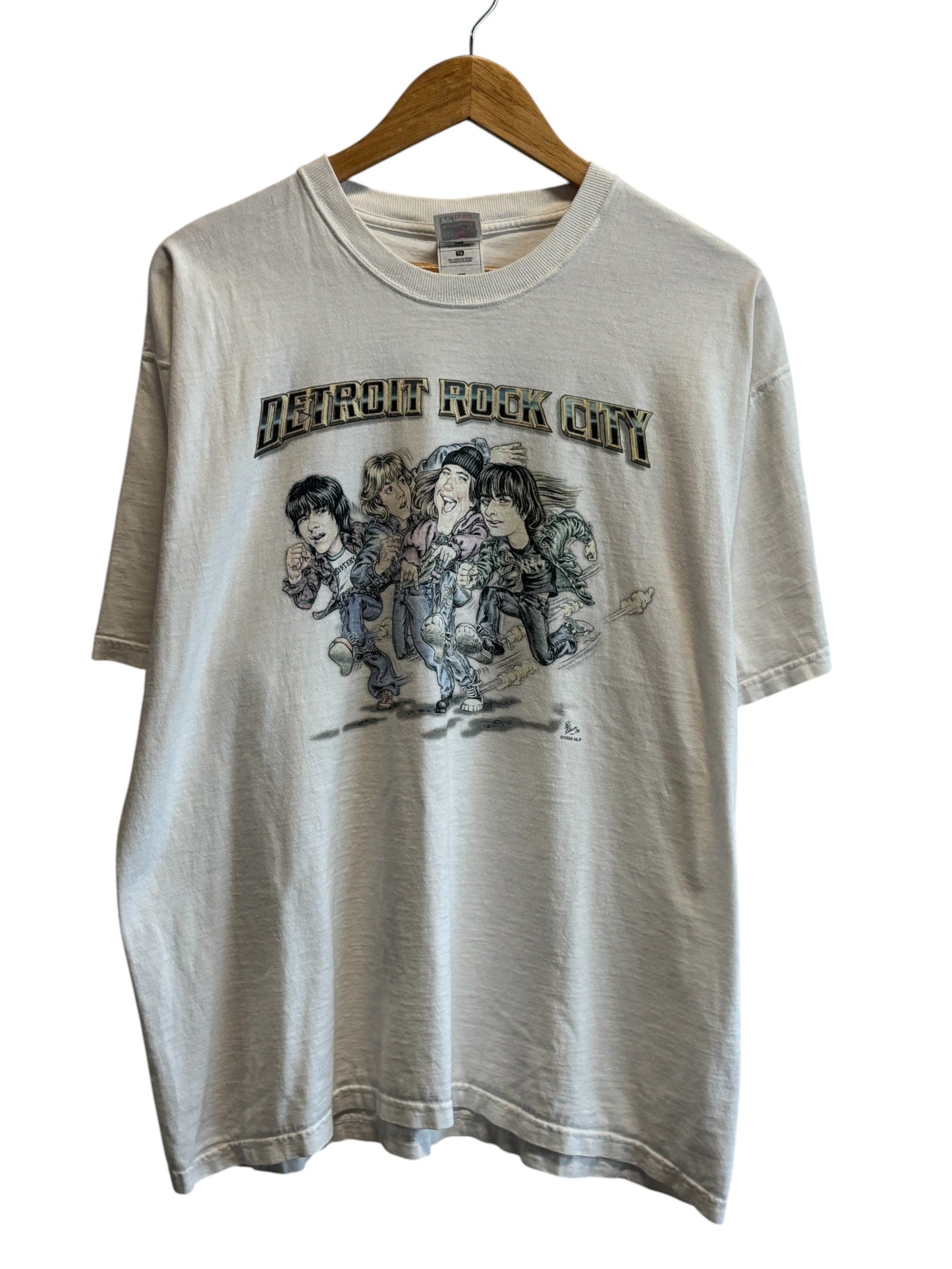 Vintage 90's KISS The Rules Goodbye Detroit Rock City Cartoon Band Tee Size XL