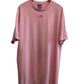 Vintage Y2K Nike Pink Center Futura Logo Swoosh Graphic Tee Size Large