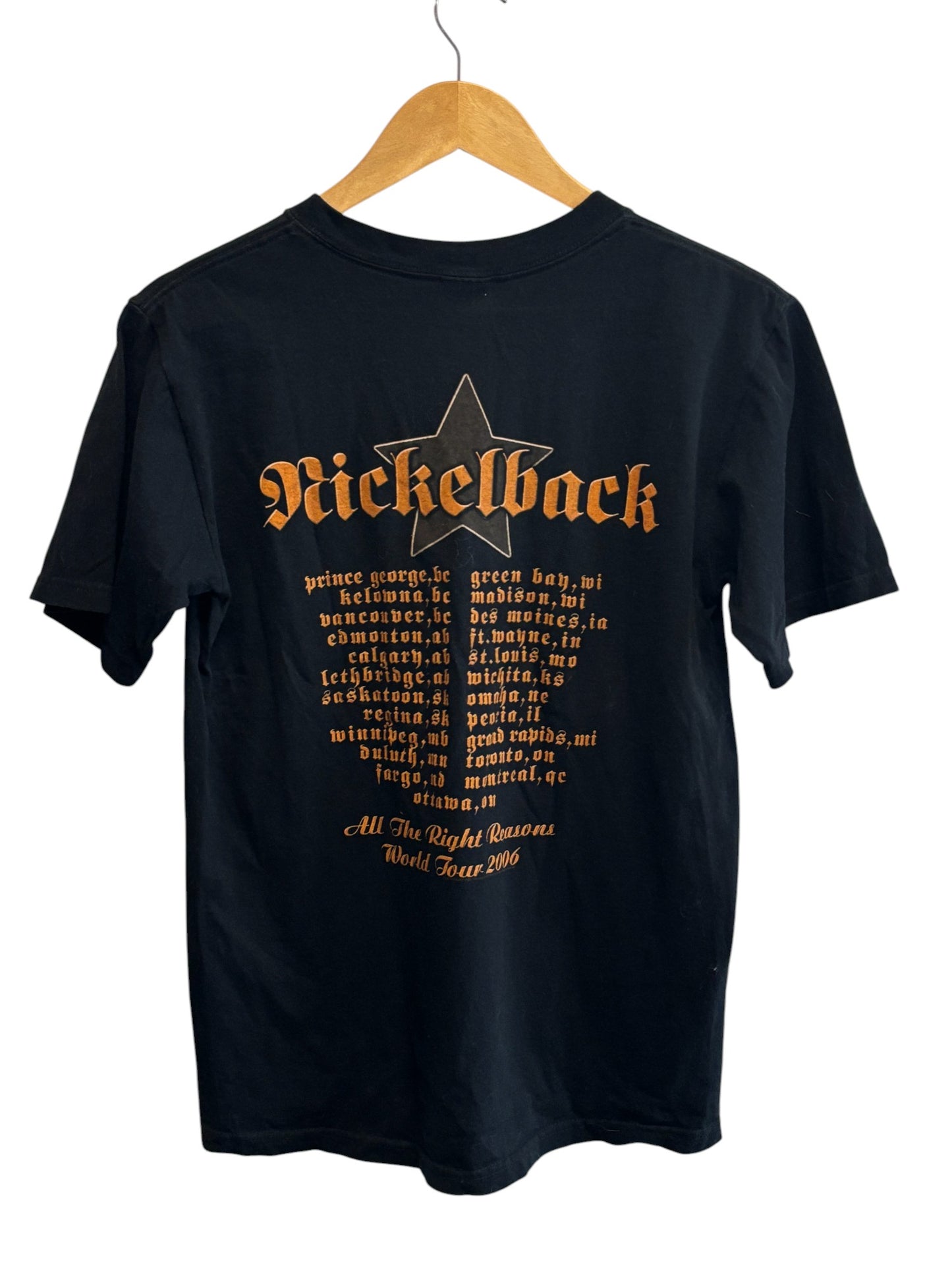 Vintage 00's Nickelback All the Right Reasons Concert Tour Tee Size Small