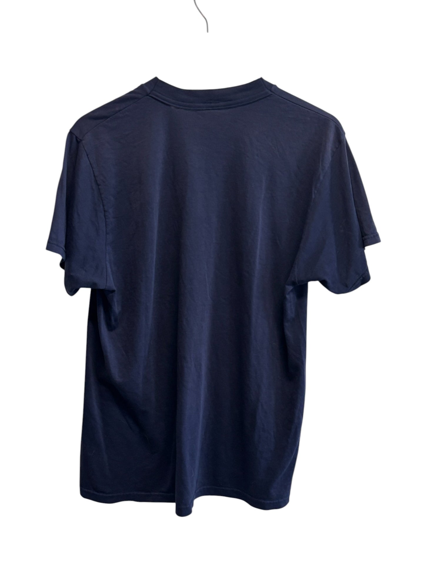 Vintage 80's Fruit of the Loom Blue Blank Pocket Tee Size Large