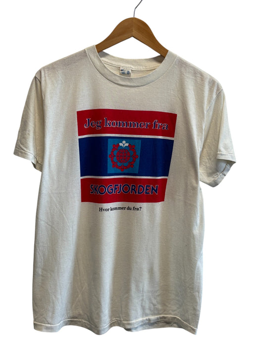 Vintage 80's Norway Summer Camp Graphic Tee Size Large