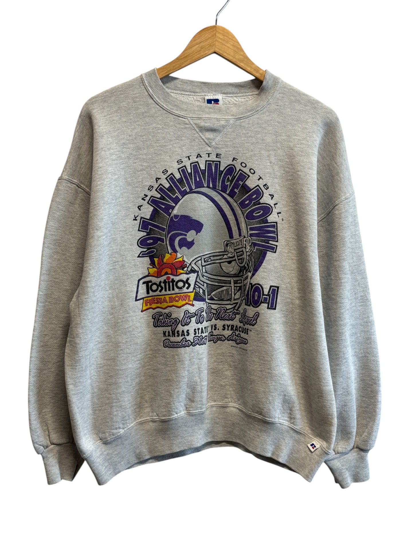 Vintage 1997 Russell Athletic Kansas State Tostitos Bowl Sweater Size XL