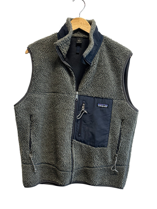 Vintage Patagonia Grey Retro X Deep Pile Zip Up Vest Size Medium