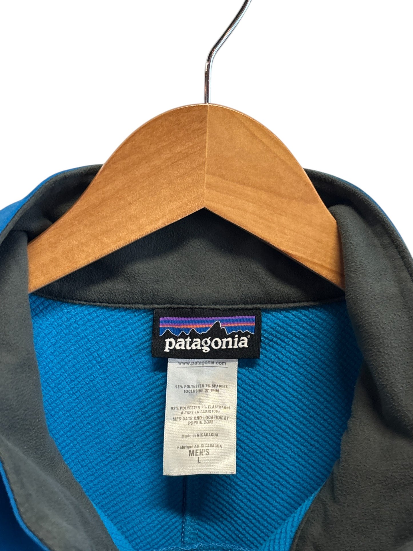 Patagonia Blue Shell Zip Up Vest Size Large