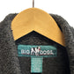 Vintage Big Dogs Polar Fleece Grey Zip Up Vest Size Large