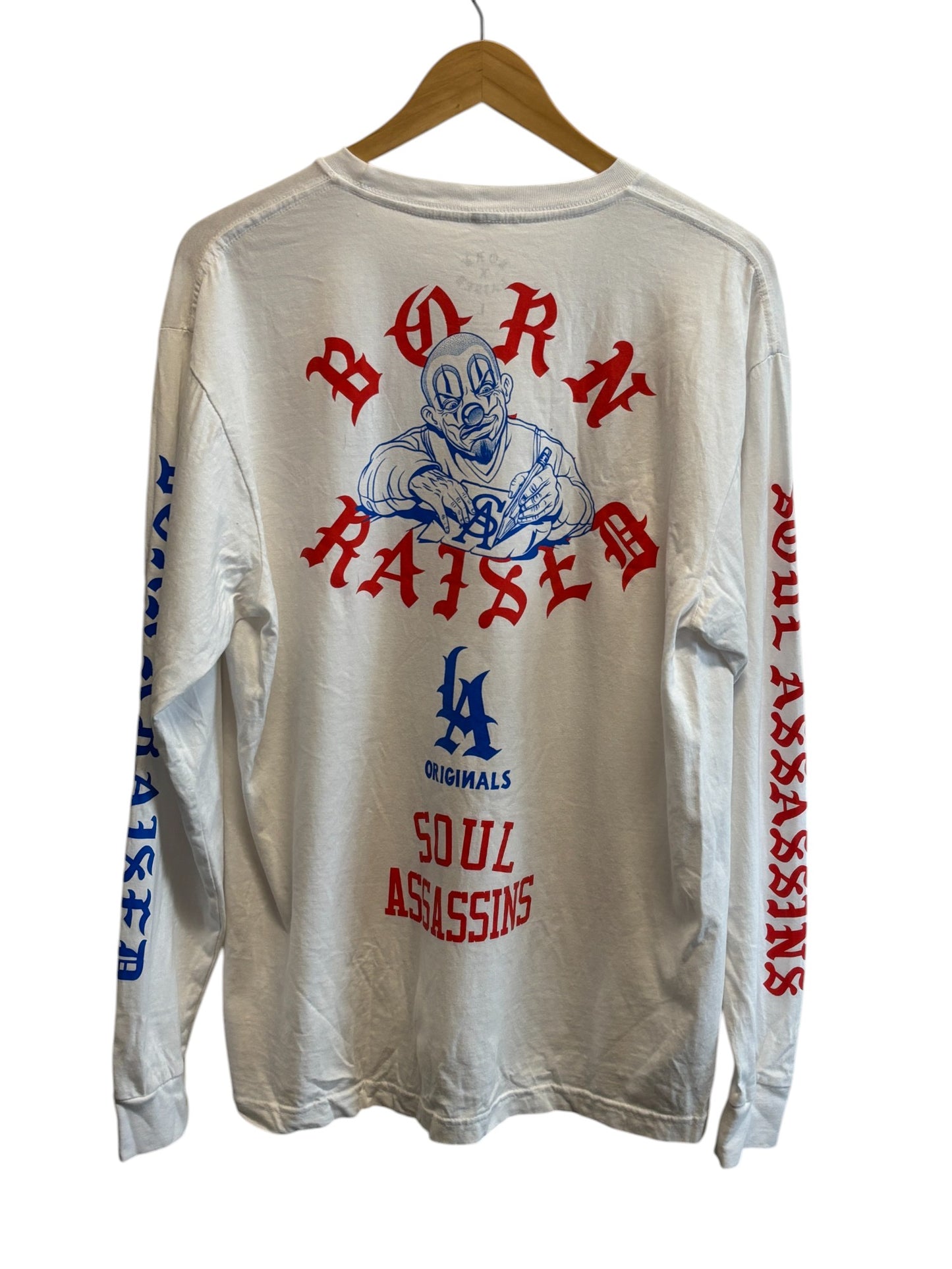 Born x Raised Soul Assassins Long Sleeve Shirt Size Large