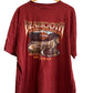 Harley Davidson Red Lodge Montana Biker Henley Tee Size Large